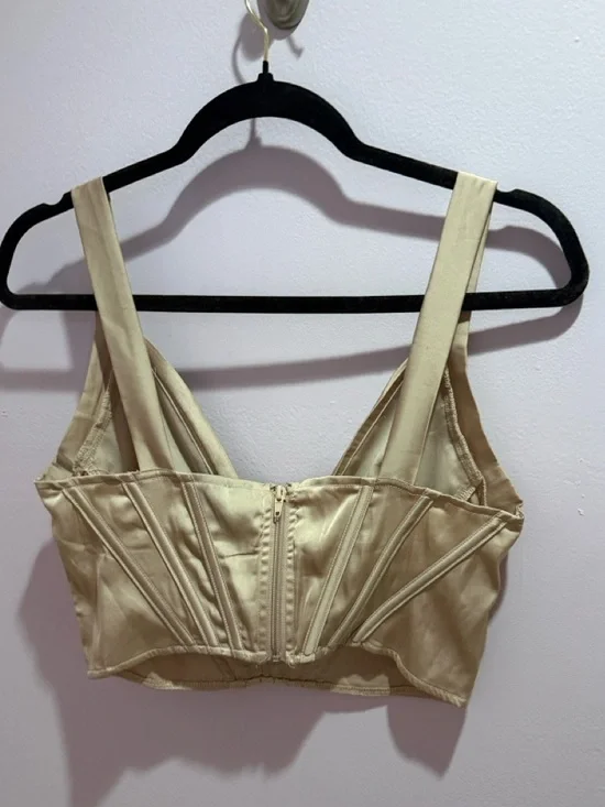 Windsor Blush Nude Corset Crop Top - Picture 3 of 4